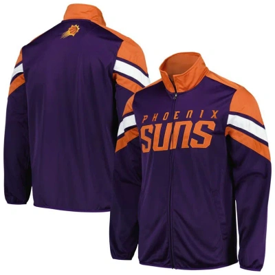 G-iii Sports By Carl Banks Purple Phoenix Suns Game Ball Full-zip Track Jacket