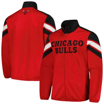 G-iii Sports By Carl Banks Red Chicago Bulls Game Ball Full-zip Track Jacket
