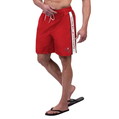 G-iii Sports By Carl Banks Red Tampa Bay Buccaneers Streamline Volley Swim Shorts