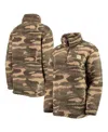 G-iii Sports By Carl Banks Women's  Camo Pittsburgh Penguins Sherpa Quarter-zip Jacket In Camo