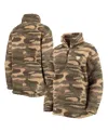 G-iii Sports By Carl Banks Women's  Camo Pittsburgh Penguins Sherpa Quarter-zip Jacket In Camo