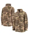 G-iii Sports By Carl Banks Women's  Camo Seattle Kraken Sherpa Quarter-zip Jacket In Camo