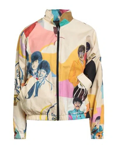 G. Kero Woman Jacket Cream Size M Cotton In White