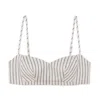 G. Label By Goop Betty Bustier In Navy,oat