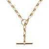 G. Label By Goop Charlie Toggle Necklace​ In Yellow Gold,white Diamonds