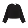 G. Label By Goop Cozy Wool-cashmere Top In Black