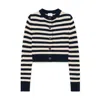 G. Label By Goop Demoiselle Cardigan In Navy,oat