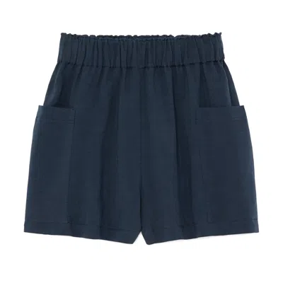 G. Label By Goop Easy Linen Short In Navy