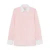 G. Label By Goop Essential Button-down In Pink,white