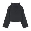 G. Label By Goop Funnel-neck Sweatshirt In Charcoal