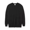 G. Label By Goop Gia Classic Cashmere Crewneck In Black