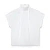 G. Label By Goop Goetz Pleat-neck Top In White