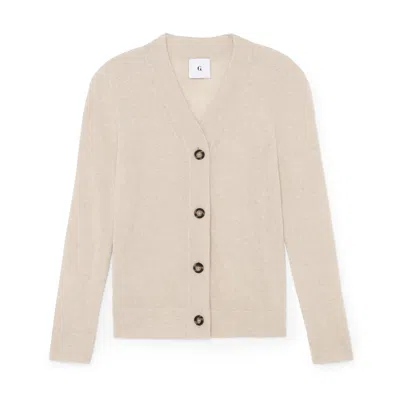 G. Label By Goop Karla Shrunken Cardigan In Oat