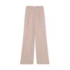 G. Label By Goop Katie-marie Wide-leg Pleated Pants In Camel