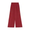 G. Label By Goop Katie-marie Wide-leg Pleated Pants In Crimson