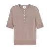 G. Label By Goop Kit Henley In Stone Gray