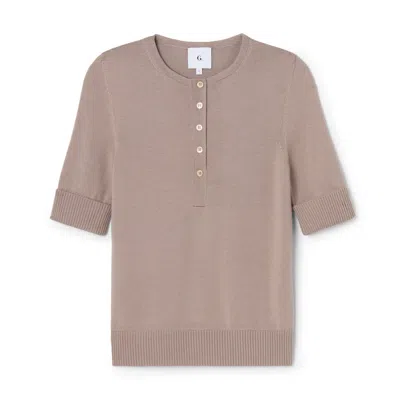 G. Label By Goop Kit Henley In Stone Gray