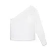 G. Label By Goop Knight One-shoulder Shirt In White