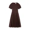 G. Label By Goop Mia Dress In Dark Brown