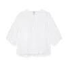 G. Label By Goop Noelle Lace-up Top In White