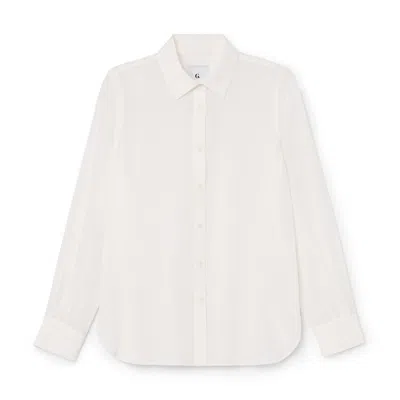 G. Label By Goop O'neill Silk Boy Button-down In White