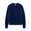 G. Label By Goop Oversize Angora Crew In Cobalt Blue