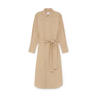 G. Label By Goop Patricia Shirtdress In Khaki
