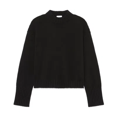 G. Label By Goop Relaxed Crewneck Sweater In Black