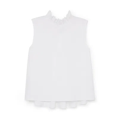 G. Label By Goop Ruffle-trim Top In White