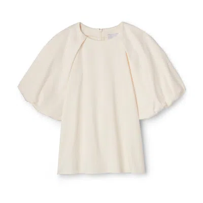G. Label By Goop Statement-sleeve Top In Ivory
