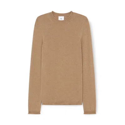 G. Label By Goop The Minimalist Cashmere Sweater In Camel