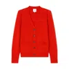 G. Label By Goop The Signature Cardigan In Strawberry Red