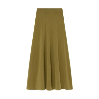 G. Label By Goop The Sleek Knit Skirt In Peridot