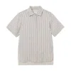 G. Label By Goop Vargas Short-sleeve Button-up In Navy,oat