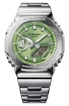 G-shock 2110 Series Analog-digital Watch, 49.3mm In Silver