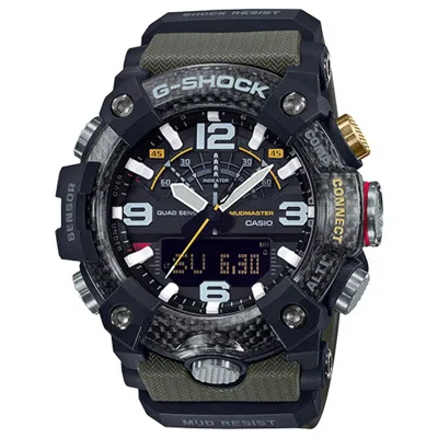Pre-owned G-shock Authentic  Mudmaster Ggb100-1a3 W/ Quad Sensor Watch - Green Strap