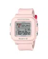 G-shock Baby-g Ladies Pink Resin Watch, 39mm In Pink
