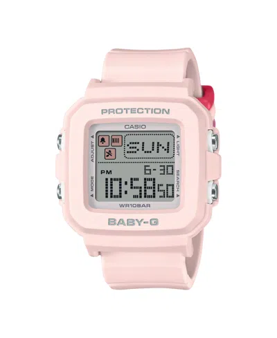 G-shock Baby-g Ladies Pink Resin Watch, 39mm