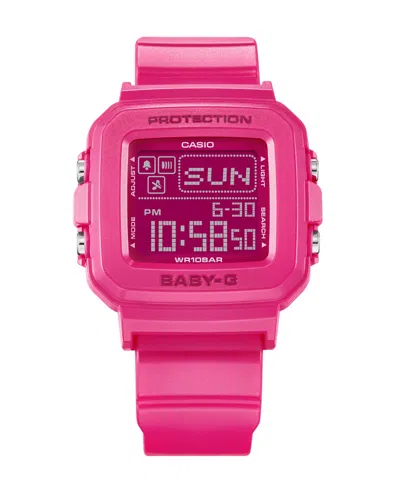 G-shock Baby-g Women's Digital Pink Resin Watch, 39mm Bgd10k-4