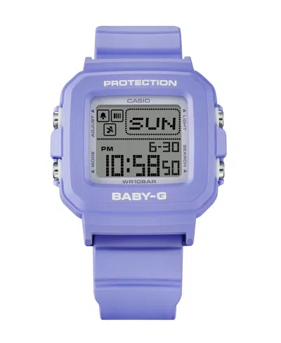 G-shock Baby-g Women's Digital Purple Resin Watch, 39mm Bgd10k-6