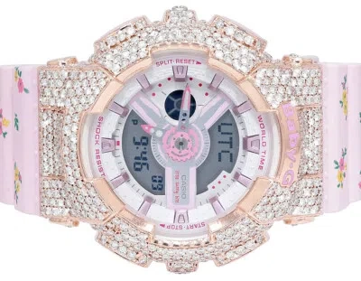 Pre-owned G-shock Casio Baby Lsb 43mm Ba-110 Genuine Diamond Watch 6 1/2 Ct