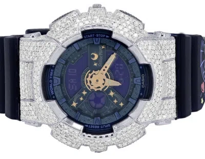 Pre-owned G-shock Casio Baby Sailor Moon 43mm Ba-110 Genuine Diamond Watch 6 1/2 Ct