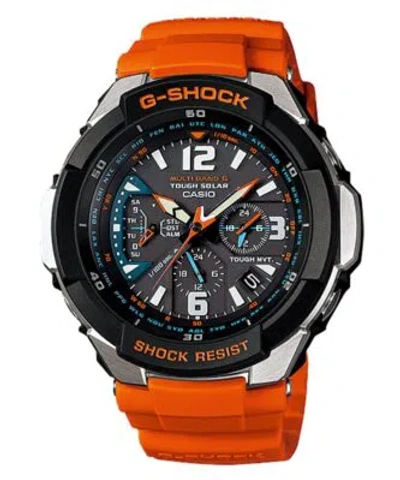 Pre-owned G-shock Casio Casio Men S Watch  Sky Cockpit Radio Solar Gw-3000m-4a Gw-300 252