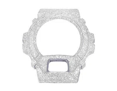 Pre-owned G-shock Casio  6900 Iced Out Diamond Bezel 9 9/10ct