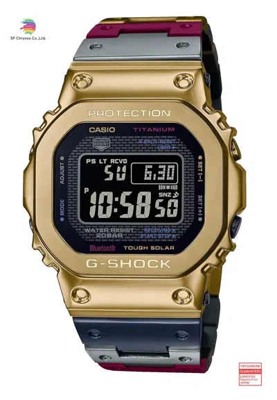 Pre-owned G-shock Casio  Bluetooth Equipped Gmw-b5000tr-9jr Men's Gold