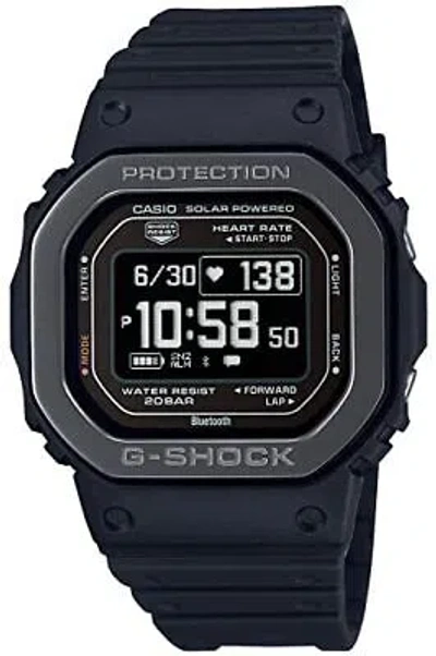 Pre-owned G-shock Casio  Dw-h5600mb-1jr Bluetooth Solar Watch Metal Bezel Heart Rate