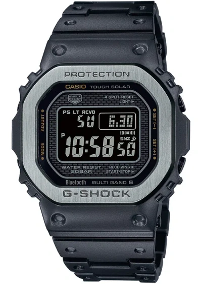 Pre-owned G-shock Casio  Full Metal Black Gmw-b5000mb-1jf Men's Watch Solar 2022