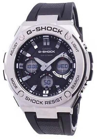 Pre-owned G-shock Casio  G-steel Analog-digital World Time Gst-s110-1a Men's Watch