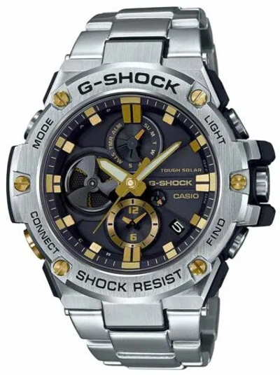 Pre-owned G-shock Casio  G-steel Gst-b100d-1a9jf Smartphone Link Men's Watch Japan