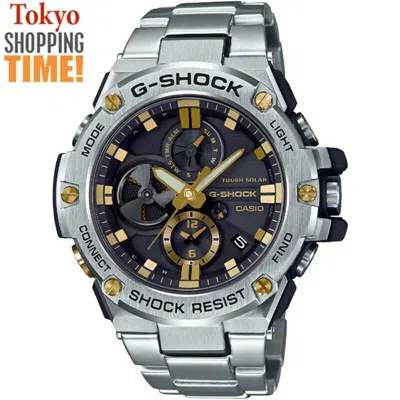 Pre-owned G-shock Casio  G-steel Gst-b100d-1a9jf Solar Bluetooth Mobile Analog Men`s Watch